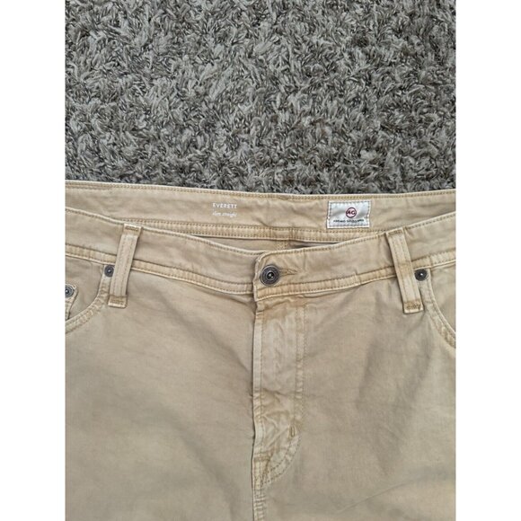 Adriano Goldschmied Pants Men 40X31.5 Everett Slim Straight Sateen Career Preppy - Picture 4 of 13